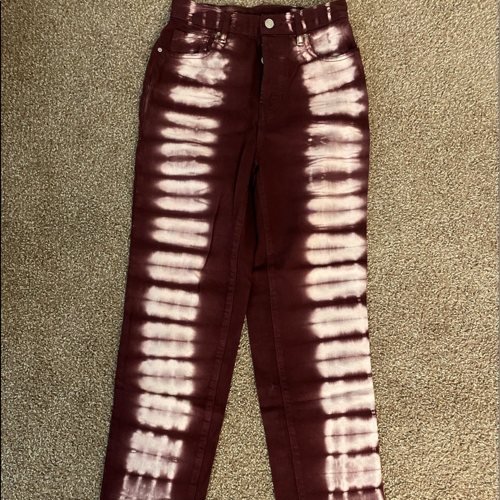 Selling these pacsun high waisted tye dye jeans!